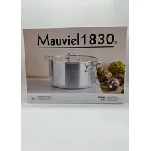 Mauviel Edelstahl Kochtopf mit Glasdeckel 24cm 5,7 Liter Mauviel 1830