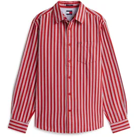 Tommy Hilfiger Langarmhemd gestreift rot L