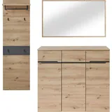 Innostyle Garderoben-Set MEMPHIS GH82 Artisan Eiche Nachbildung 3-teilig