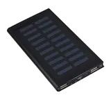 ciciglow Power Bank Kit, 10000 MAh Dual USB Solar Mobile Power Bank Case DIY Kit, Tragbares Schnelllade Power Bank Shell DIY Kit(Schwarz)