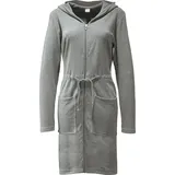 Erwin Müller REDBEST Damen-Bademantel Leichtfrottier hellgrau Größe 32/34