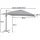 MCW Ampelschirm 300 x 400 cm Orange