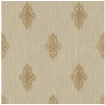 Profhome Barock Tapete 0,53 m x 10 m 5,33 m2 Beige/Bronze 319463