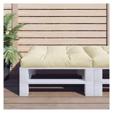 vidaXL Palettenkissen 80 x 80 x 12 cm creme 1 St.