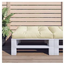vidaXL Palettenkissen 80 x 80 x 12 cm creme 1 St.
