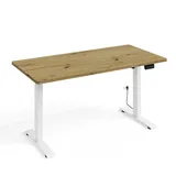 petits-meubles Schreibtisch bimotion 1S Weiß / Eiche