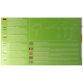 VELAMP CASSIOPEA: Solargirlande IP44, 10 LED-Leuchtmittel, schwarz