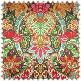 Heiro Samt Velours Möbelstoff mit Fleckschutz (Paisley Pink)