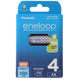 Panasonic eneloop Mignon AA 2000mAh, 4er-Pack (BK-3MCDE/4BE)
