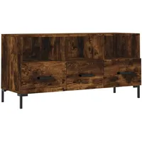 Furnicato TV-Schrank Räuchereiche 102x36x50 cm Holzwerkstoff