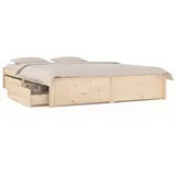 vidaXL Bett mit Schubladen 200x200 cm