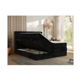 MKS Meble Tiliano King 160 x 200 cm H4 Schwarz