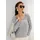 Madeleine Melange-Shirt, elastische Garnmischung in steingrau wollweiß, / melange), | Gr.: 36