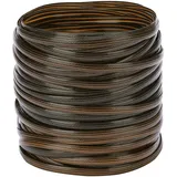 Sweeaau Rattan-Korb Reparatur, synthetisches Korbgeflecht, Braun, 70 m, 8 mm, 1 mm, flach, für Strickreparatur, Rattanstuhl, Möbel, Tisch, Korb