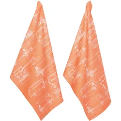 Geschirrtuch PAD "Culture", orange, H:1cm L:70cm T:50cm, 100% Baumwolle, Geschirrtücher