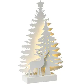 Beliani Weihnachtsbaum 36 cm Weiß