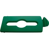 Rubbermaid Recycling-Mix Deckeleinsatz mit einer Propelleröffnung für Rubbermaid Slim