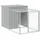 vidaXL Freilaufgehege 110 x 201 x 110 cm grau
