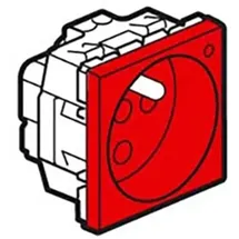Legrand Steckdose französisch codiert beleuchtet 2-modulig Farbe: Rot