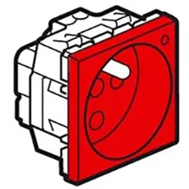 Legrand Steckdose französisch codiert beleuchtet 2-modulig Farbe: Rot