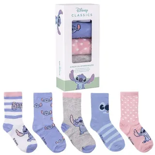 stitch Disney Socken 5er Pack Mädchen in Mehrfarbig | 35-38