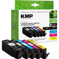 KMP Tintenpatronen passend für Canon PGI580PGBK,CLI581C,CLI581M, CLI581Y,CLI581B