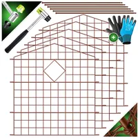 Kesser Teichzaun 78 x 78 cm Braun/Metall