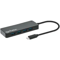 Manhattan 7-Port USB Hub C-Stecker A-Buchse 5Gbit/s schwarz