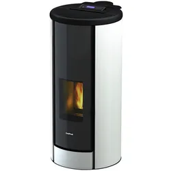 FREEPOINT Pelletofen »Breeze«, weiss, Metall, 9,1 kW