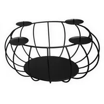 Trendline Adventskranz Metall Ø 30 x 15 cm schwarz