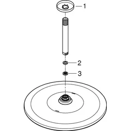 Grohe Rainshower Mono 310 mit Deckenauslass 14,2cm, chrom