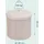 Relaxdays Hocker Samt 38 x 38 x 38 cm Creme