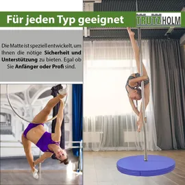 Trutzholm Tanzstangenmatte Stärke 10 cm Durchmesser 120cm Blau