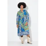 Angel Of Style by Happy Size Midikleid Animalmix-Print Gelb 54