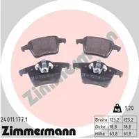 ZIMMERMANN Bremsbelagsatz, Scheibenbremse