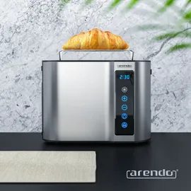 Arendo Toaster 2 Scheiben Silber