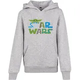 Mister Tee Star Wars Colorful Logo Kapuzenpullover Heather Grey 122-128 cm