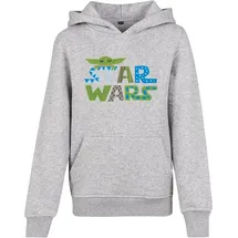 Mister Tee Star Wars Colorful Logo Kapuzenpullover Heather Grey 122-128 cm