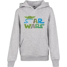 Mister Tee Star Wars Colorful Logo Kapuzenpullover Heather Grey 122-128 cm