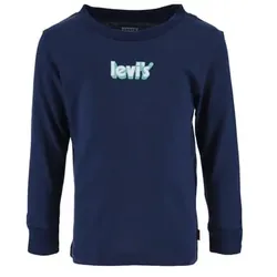 Levi's® Langarmshirt mit Allover-Print dunkelblau, 80