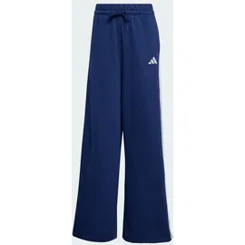 adidas 3-Streifen Wide Fleece Jogginghose Dunkelblau S