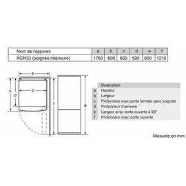 Bosch Serie 2 KGN33NWEB Kühl-Gefrierkombination (282 l, 1760 mm hoch, Weiß)