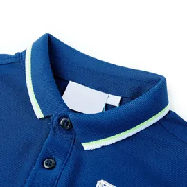 vidaXL Kinder-Poloshirt Dunkelblau 128