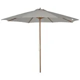 Outsunny Holzschirm 300 x 300 cm Grau