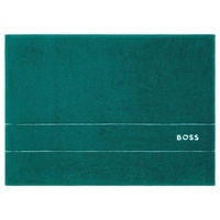 Boss Badematte - PLAIN, Badvorleger, Baumwolle Blaugrün 50x70 cm