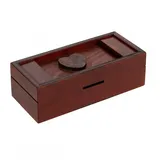 Philos 5537 - Secret Box Heart, Holzbox mit Geheimfach, Knobelspiel, Schwierigkeitsgrad: leicht