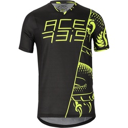 Acerbis Combat Fahrrad Jersey, schwarz-gelb, Größe L für Männer