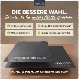 KOMOTO Grillmatte 50 x 40 cm antihaftbeschichtet