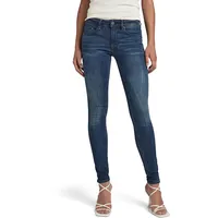 G-STAR RAW Damen Midge Zip Mid-Waist Skinny Jeans - 24W / 36L