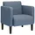 vidaXL Sessel mit Armlehnen Cordstoff 57,8 x 54 x 57,9 cm Blau mit Rollen